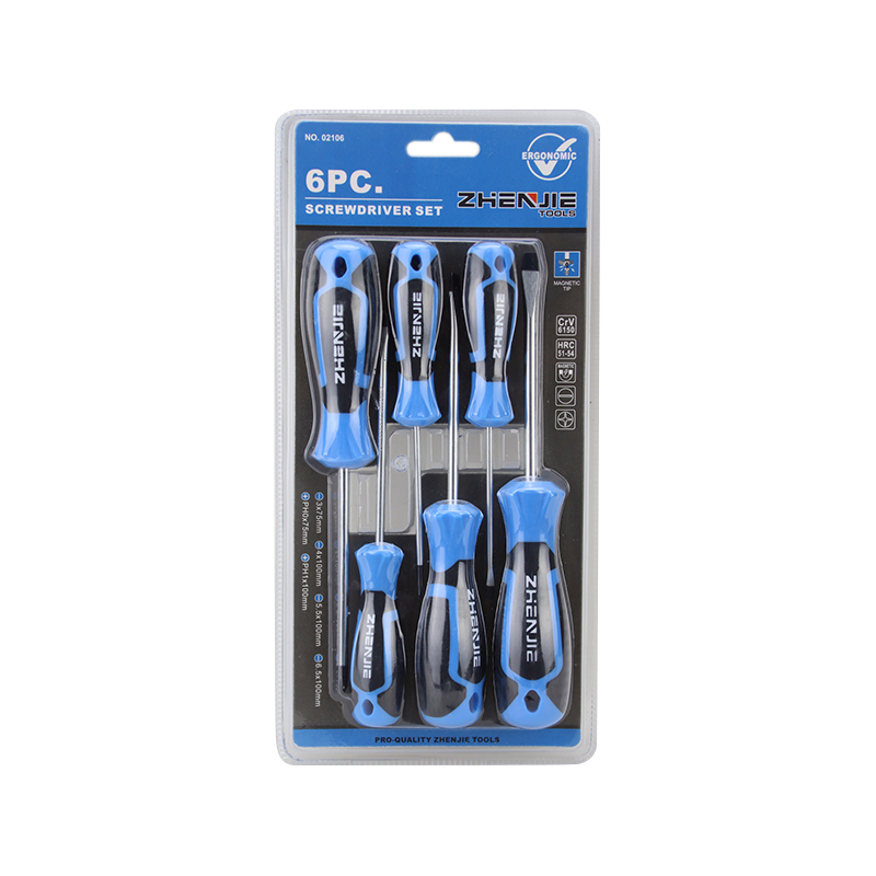 6pcs Láimhseáil Deartha go hEirgeanamaíochta Slotted & Set Screwdriver Phillips