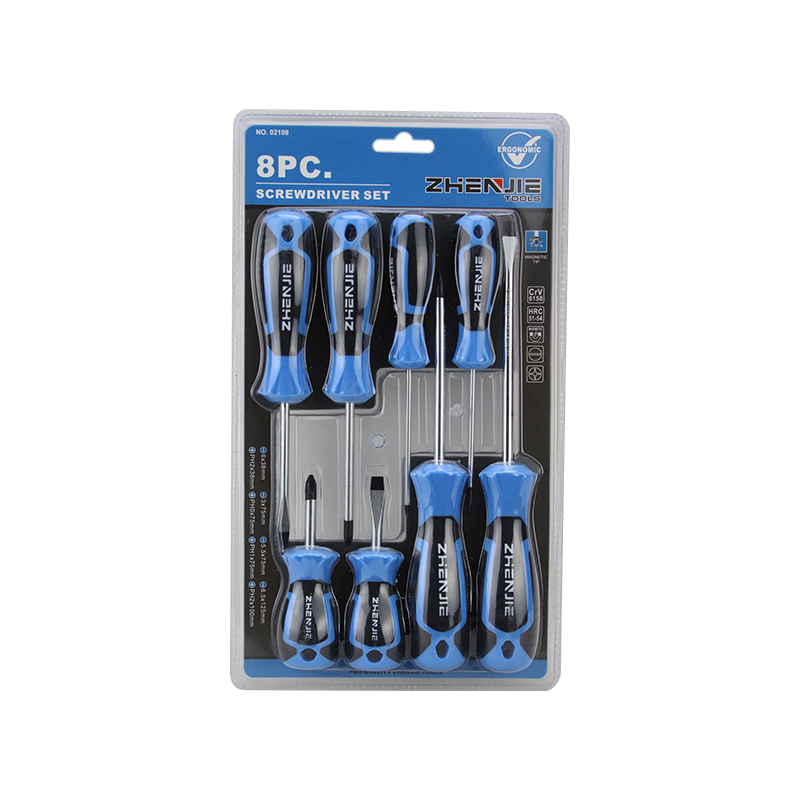 8pcs Láimhseáil Deartha go hEirgeanamaíochta Slotted & Set Screwdriver Phillips