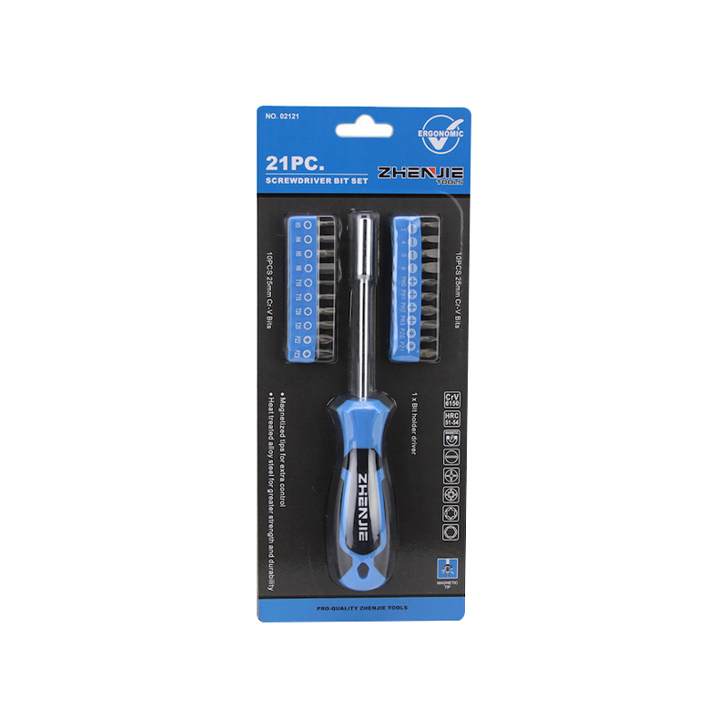 21pcs Deartha Ergonomically Handle Ceapaire Pacáistiú Scriúire Giotán Scrúdaire Set