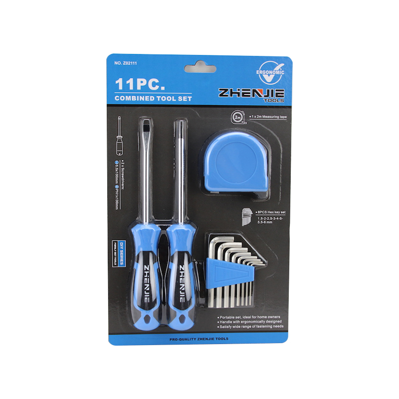 11pcs Slotted & Phillips CRV Screwdriver Heics Key Measure Téip Set