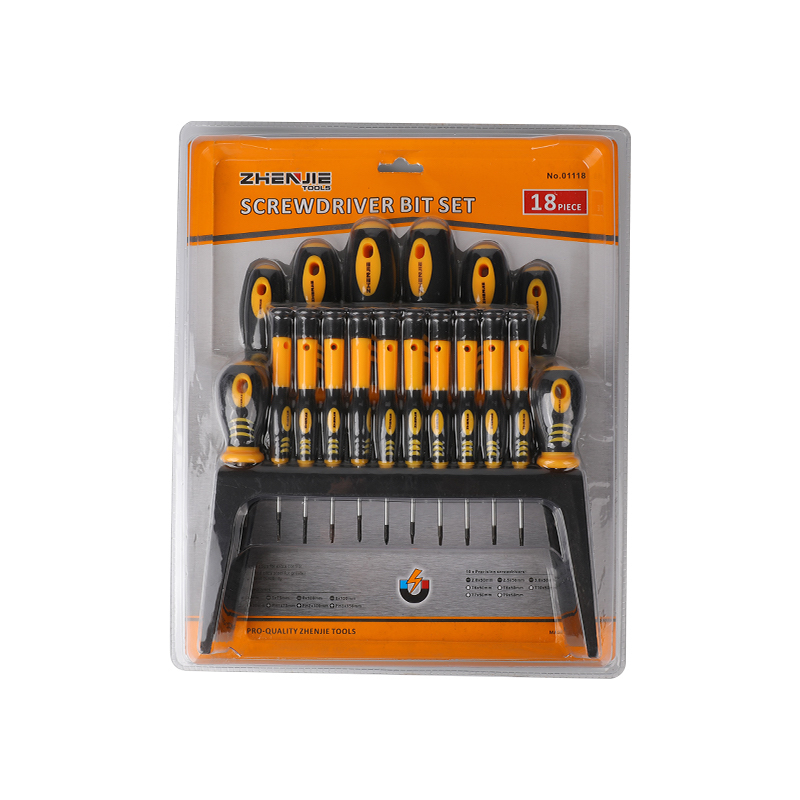 18pcs Seilf Plaisteacha & Pacáistiú Blister Dúbailte Slotted Phillips & Sraith Scriúdaire Torx