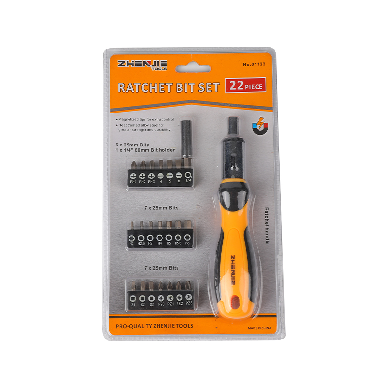 22pcs Slotted Phillips Pozidriv Heics Square Ratchet Set Giotán