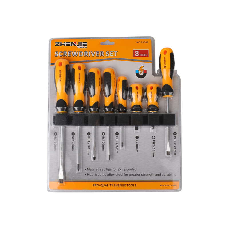 8pcs Slotted & Phillips Set Screwdriver
