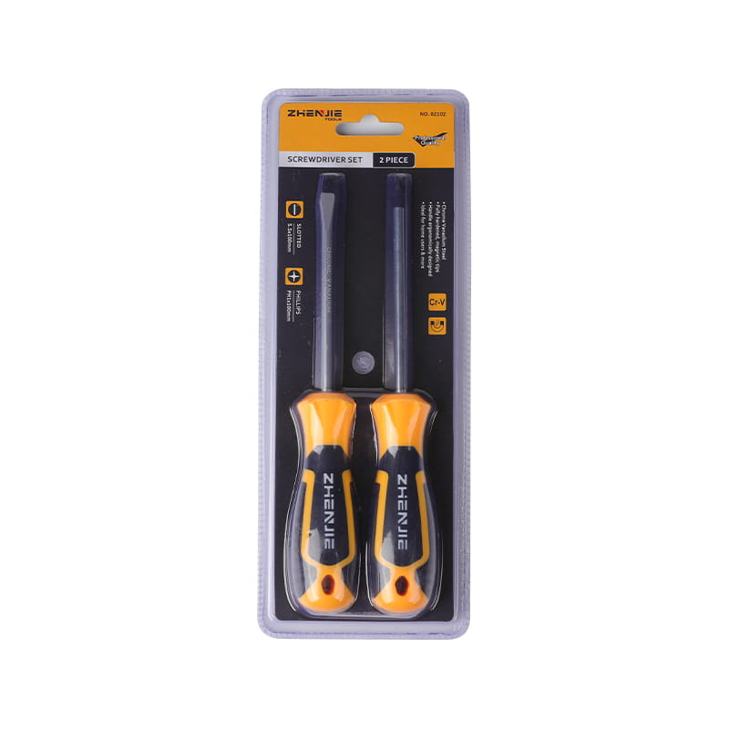 2pcs Láimhseáil Deartha go hEirgeanamaíochta Slotted & Set Screwdriver Phillips