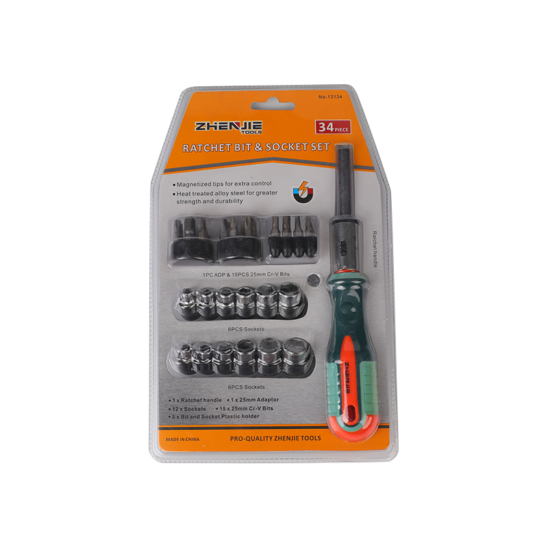 34pcs Slotted Phillips Torx Heics Square Ratchet Set Giotán