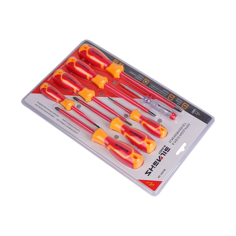 Trealamh scriúire Phillips Slotted Inslithe 8Pcs
