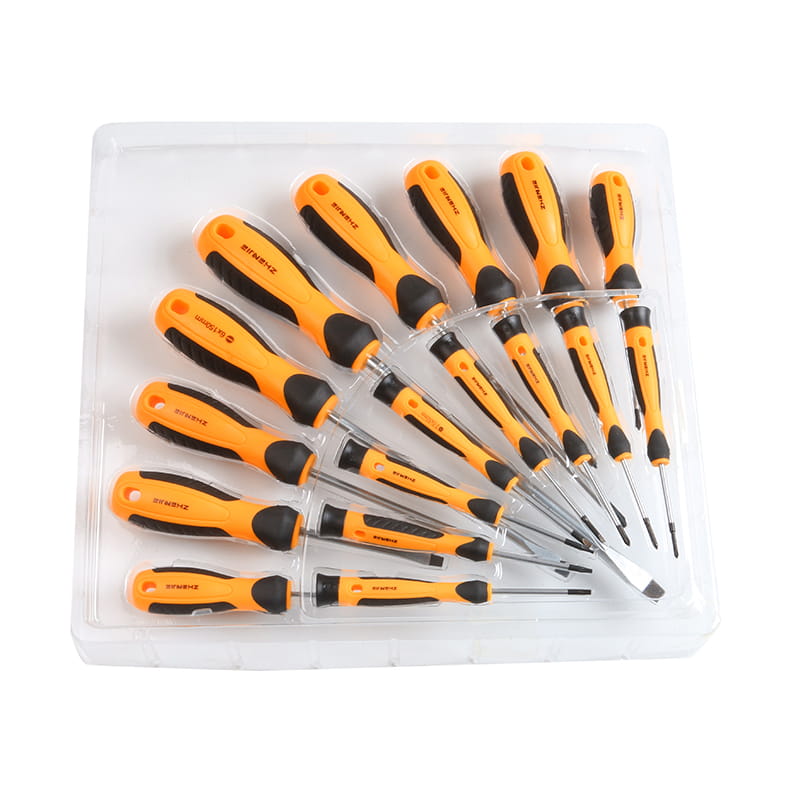 17pcs PS Tráidire & Bosca Dath Pacáistiú Slotted Phillips & Set Scriúire Torx
