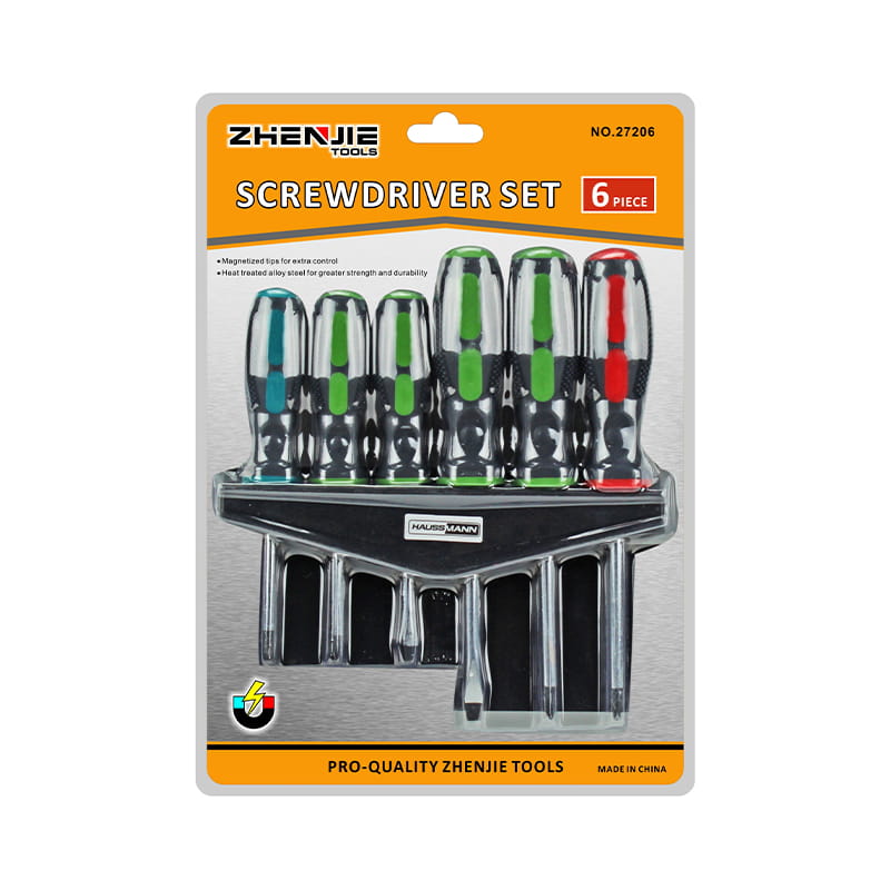 6pcs Slotted Phillips Pozidriv CRV Scriúire Set