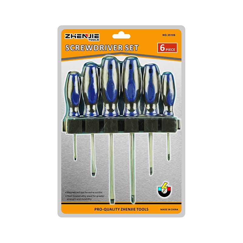 6pcs Leid Maighnéadaithe Slotted Phillips Screwdriver Set