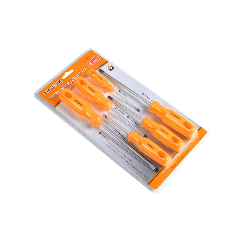6pcs Láimhseáil Bog Instealladh Dúbailte Slotted & Phillips CRV Scriúire Set