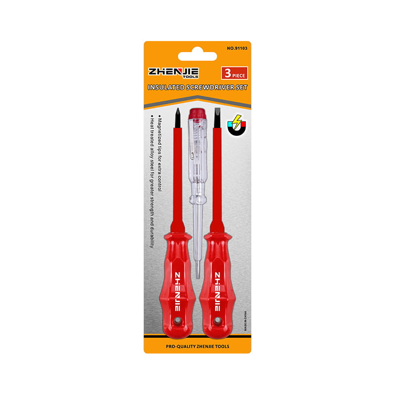 3pcs Phillips agus Leideanna Slotted CRV Inslithe Screwdriver Set