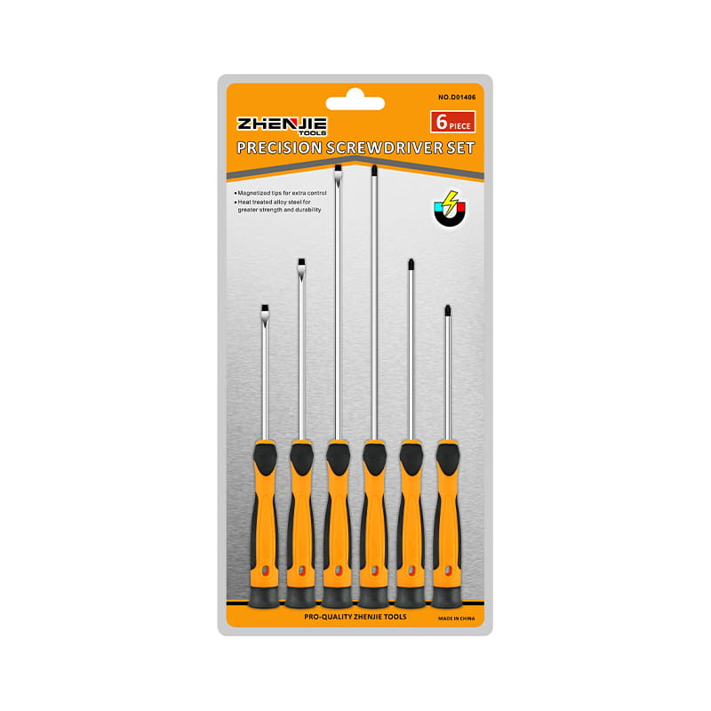 6pcs Slotted Phillips Torx Long Blade Screwdriver Beachtas Set