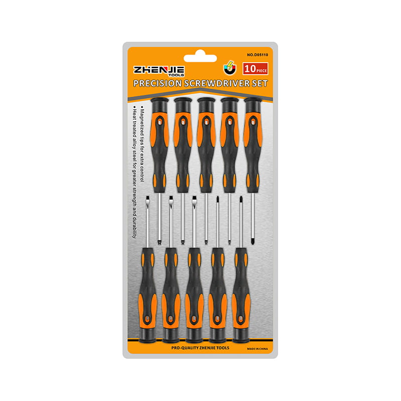 10pcs Slotted Phillips Torx CRV Set Scriúire Beachtais