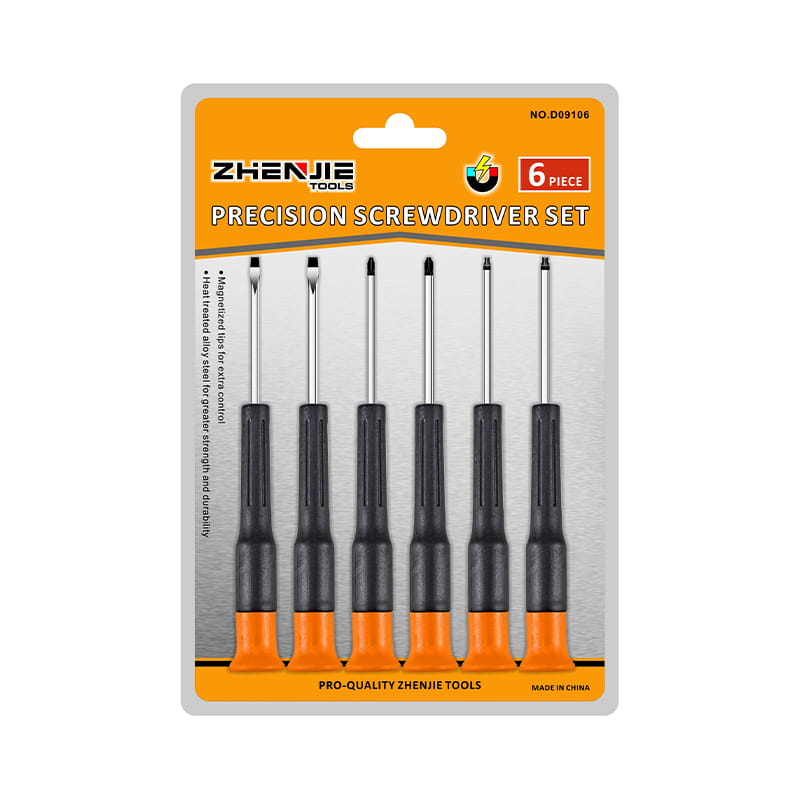 6pcs Láimhseáil Slotted Eirgeanamaíochta Slotted Phillips Torx CRV Set Scriúire Beachtais