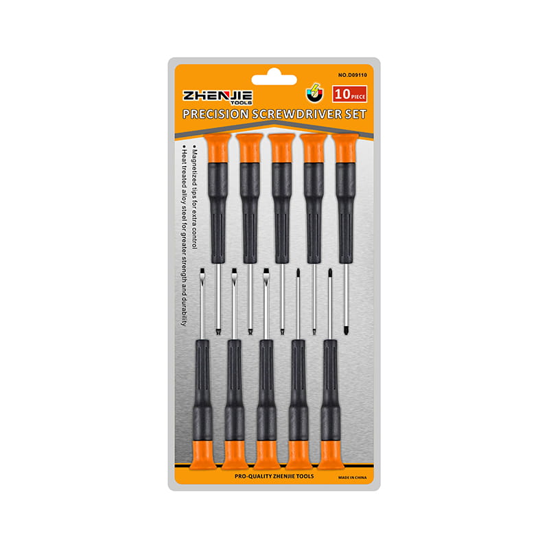 10 ríomhaire a Láimhseáil Slotted Eirgeanamaíochta Slotted Phillips Torx CRV Set Scriúire Beachtais